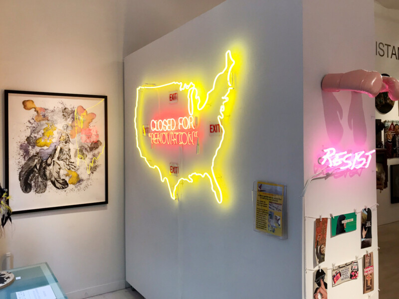 ONE YEAR OF RESISTANCE exhibit, The Untitled Space, January 16- February 4, 2018