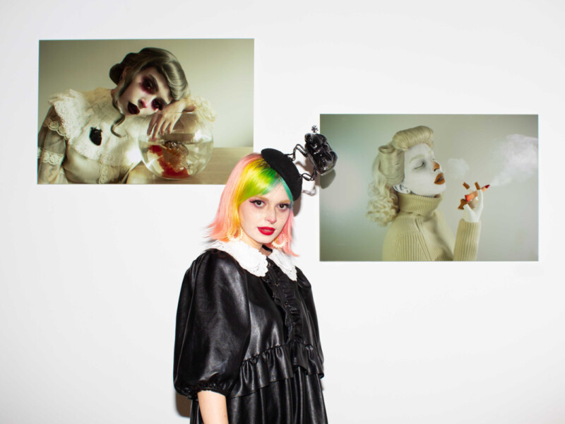 Artist Petite Doll at Artist Giulia Grillo aka Petite Doll Opening Reception at The Untitled Space, November 4, 2022