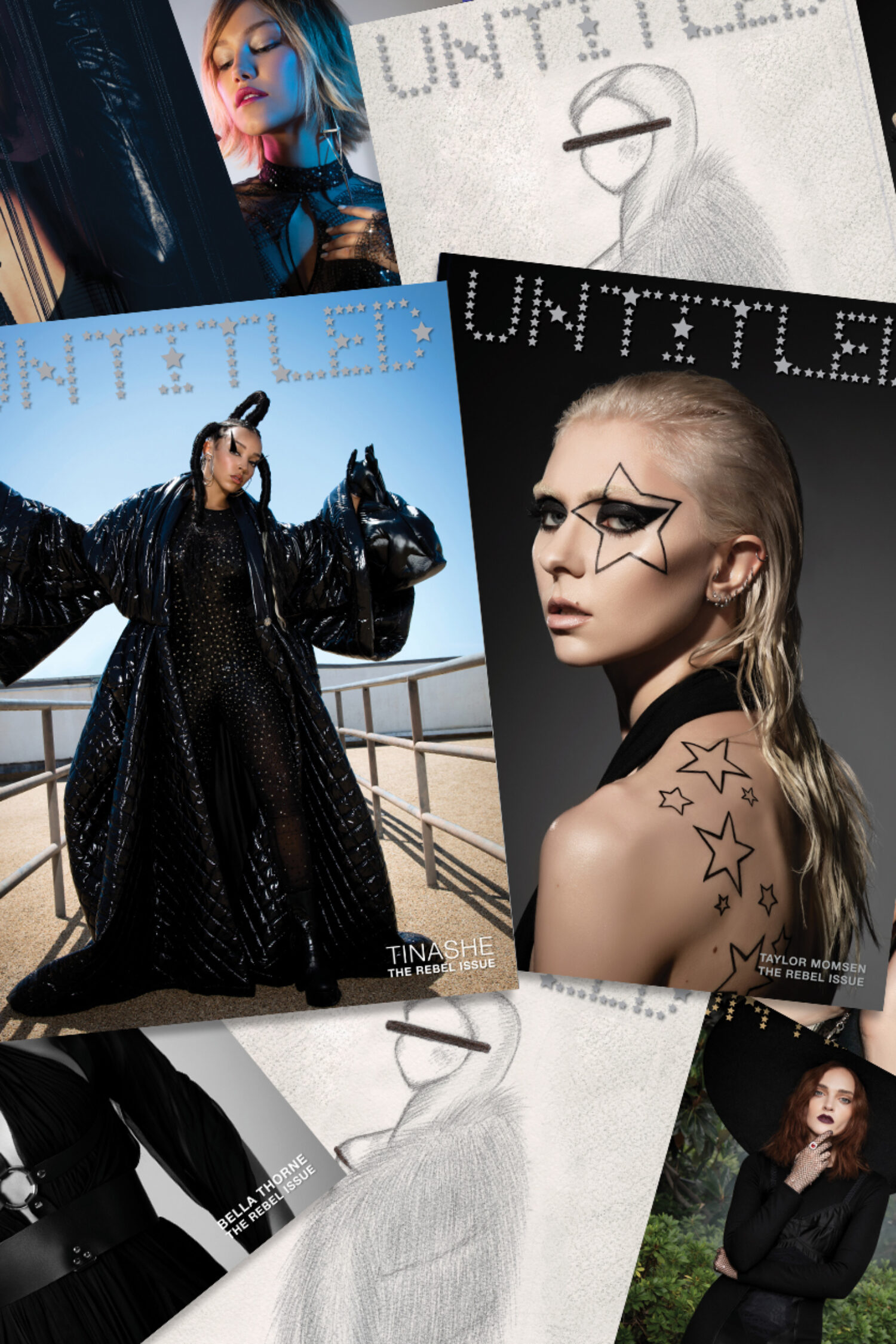 Bella Thorne, Pussy Riot, Taylor Momsen, Tinashe, Anna Delvey, Grace VanderWaal, Lottie Moss, Madeline Brewer Featured on the cover of The Untitled Magazine REBEL Issue No 13 (2022)