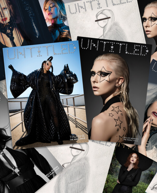 Bella Thorne, Pussy Riot, Taylor Momsen, Tinashe, Anna Delvey, Grace VanderWaal, Lottie Moss, Madeline Brewer Featured on the cover of The Untitled Magazine REBEL Issue No 13 (2022)