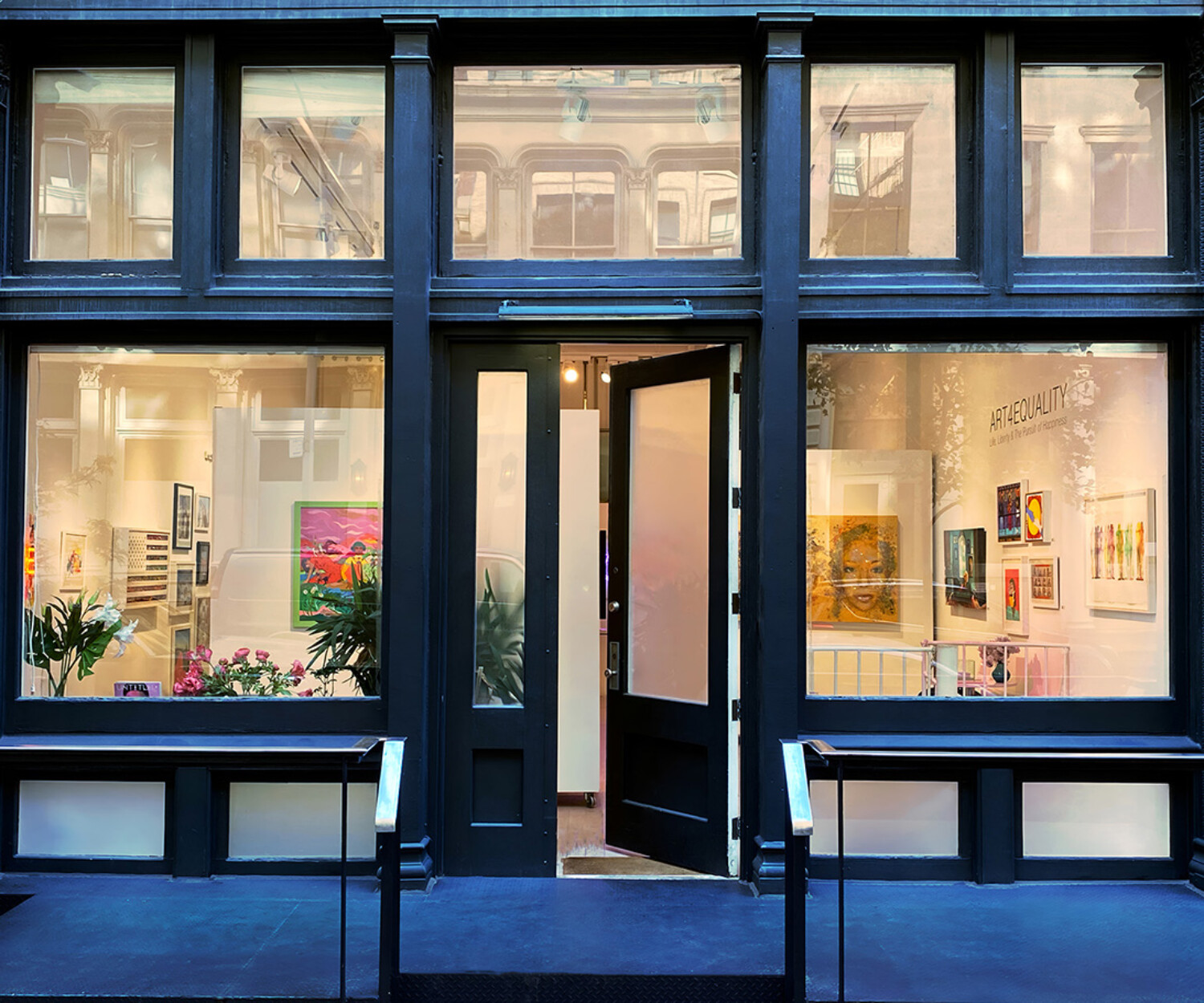 The Untitled Space gallery, 45 Lispenard Street, NY, NY 10013.  "Art4Equality x Life, Liberty, The Pursuit of Happiness" Group Exhibition